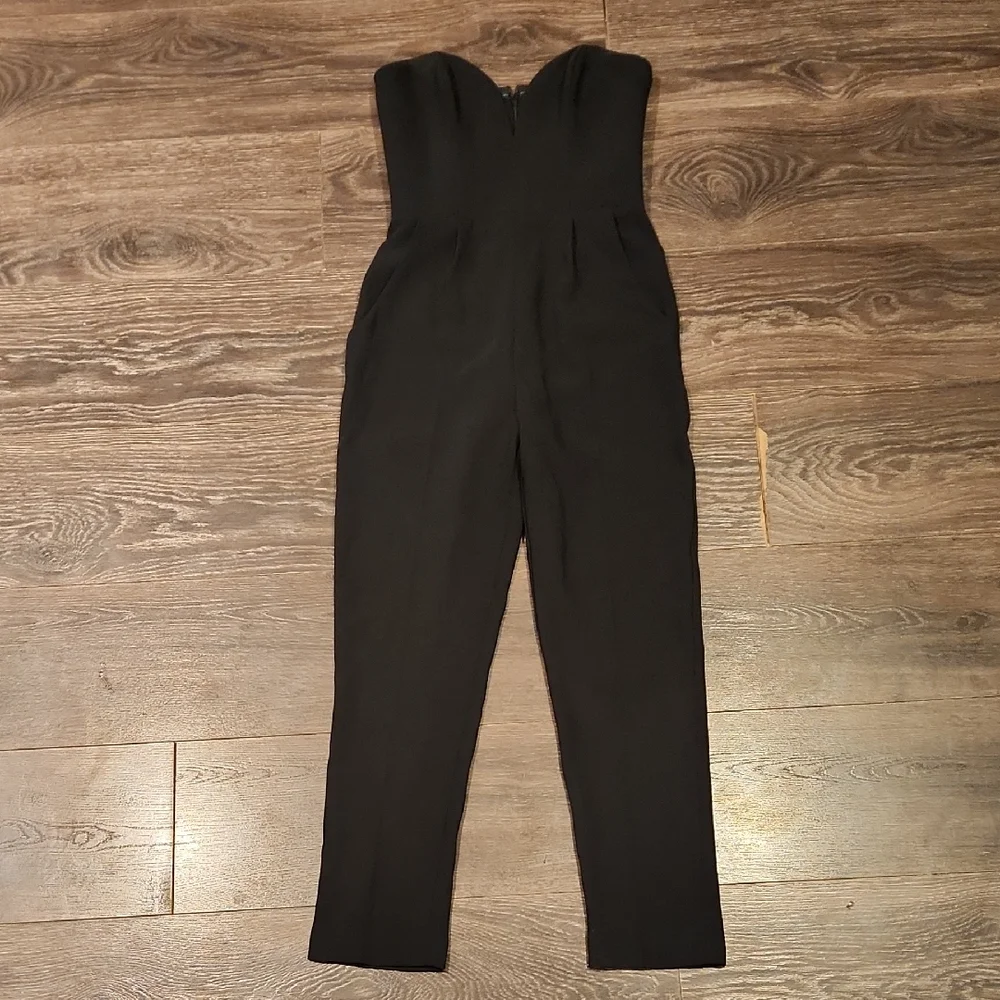 ❤️ AMANDA UPRICHARD CHERRI STRAPLESS JUMPSUIT, P (00 - 0) - Picture 4 of 16